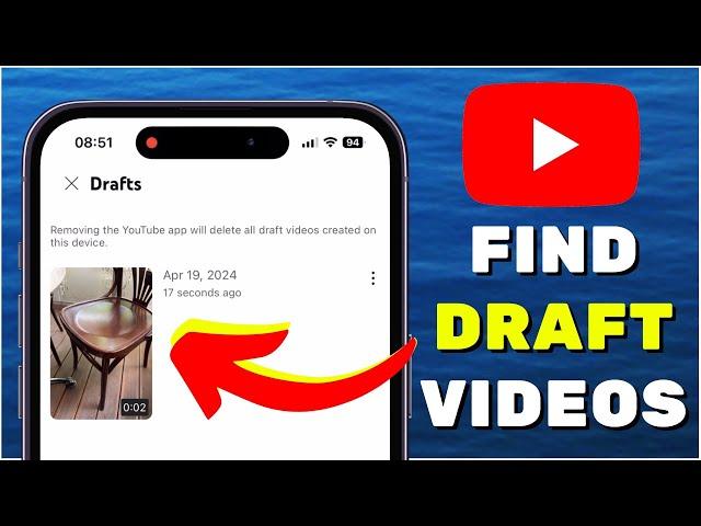 How To Find Draft Videos On YouTube (iOS & Android)