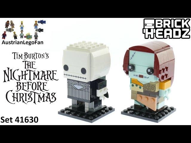 Lego Brickheadz 41630 Jack Skellington & Sally Speed Build - The Nightmare before Christmas 25 Year