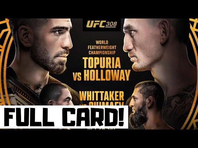 UFC 308 Predictions Topuria vs Holloway Full Card Betting Breakdown