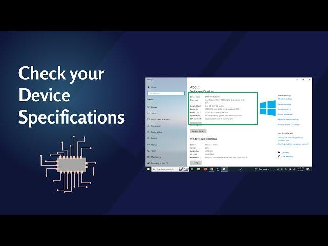 How to check device specifications on Windows 10 | Click&Tech