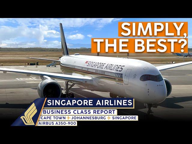 SINGAPORE AIRLINES Business Class ⇢【4K Trip Report Cape Town to Singapore】 CONSISTENTLY Great!