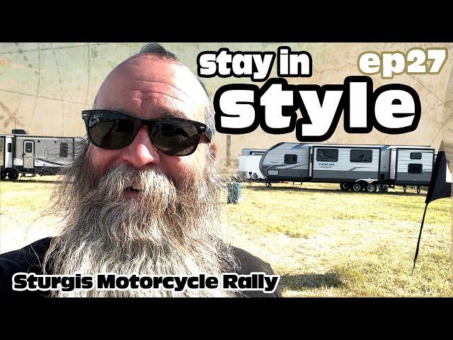 RV camper during Sturgis Motorcycle Rally @SturgisBuffaloChip - Stay in Style with Jack's Campers