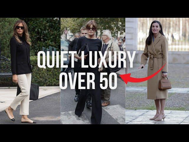 How to Dress QUIET LUXURY OVER 50 - 10 SECRETS  to look CLASSY NOT OLD