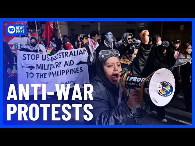 Police Brace For More Anti-War Protests | 10 News First