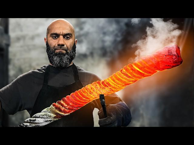 Forging a Steel Cable Knife : Watch the Entire Process!