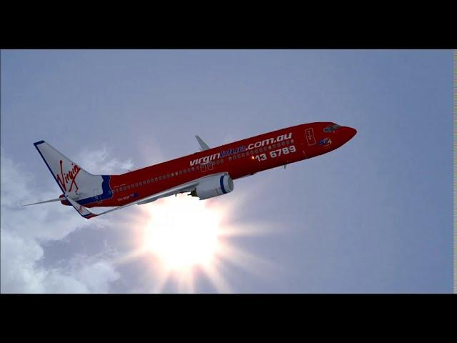 BOEING 737 800WL VIRGIN BLUE AIRLINES LANDING AT GUARULHOS INTL AIRPORT FS9 HD