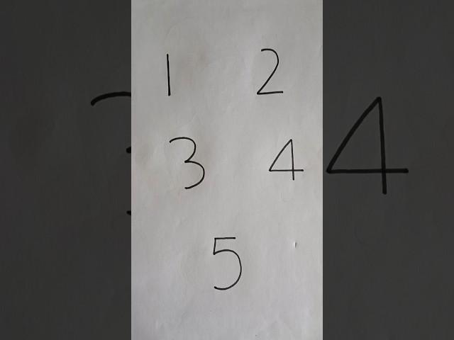 |12345 Number Easy Drawing|#shorts#viral#shortsvideo#shortsfeed#shortvideo#short#drawing#art