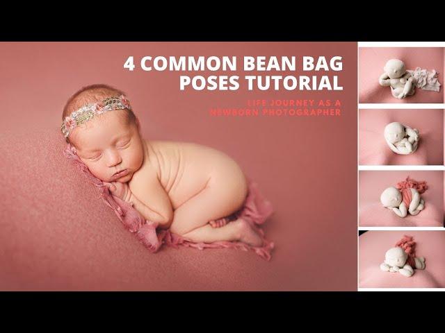 4 Common Newborn Posing Tutorial on Bean Bag - Mistakes & How to Fix POSING