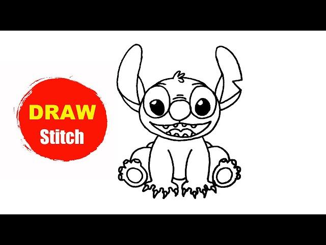 Stitch How To Draw | Stitch Drawing From Lilo And Stitch