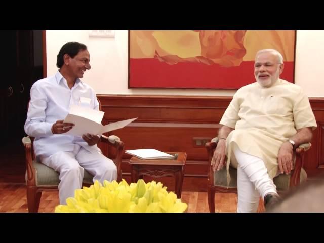 Telangana CM K. Chandrashekar Rao calls on PM Modi