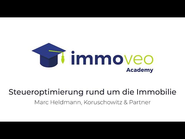 E-Learning - Grundwissen: Steueroptimierung rund um die Immobilie mit Marc Heldmann