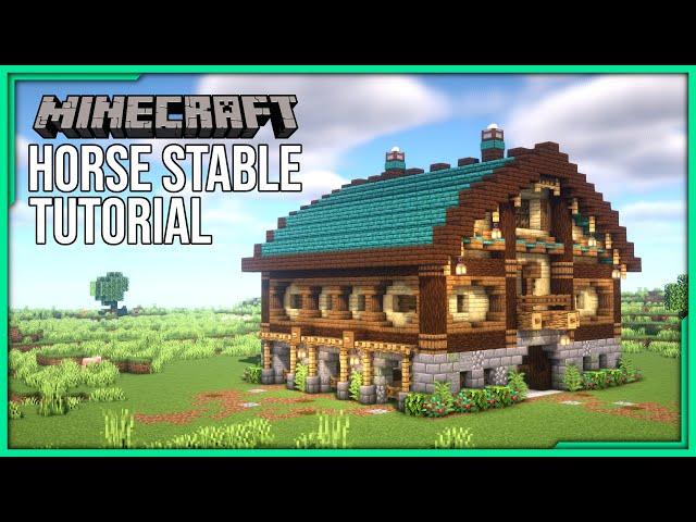 Minecraft: How to Build a Horse Stable Tutorial