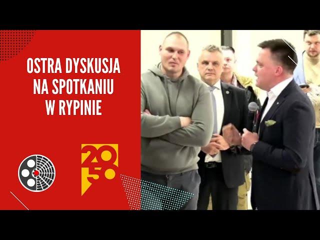 Szymon Hołownia - OSTRA dyskusja na spotkaniu w Rypinie