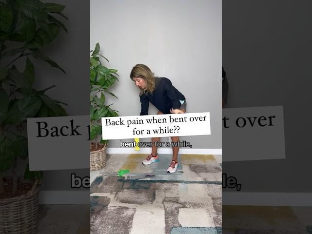 HELP with back pain while bending forward - 2 exercises