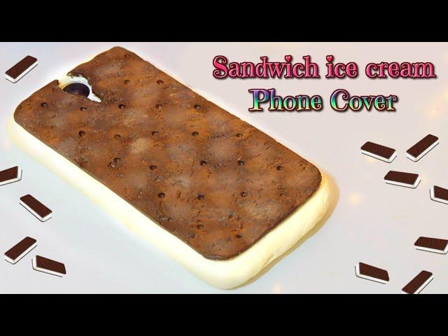 DIY Sandwich ice cream phone cover - kawaii case silicone tutorial - Isa ️