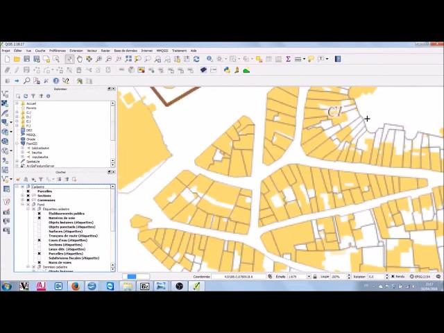 Extension cadastre de QGIS, paramétrage et fonctionnement