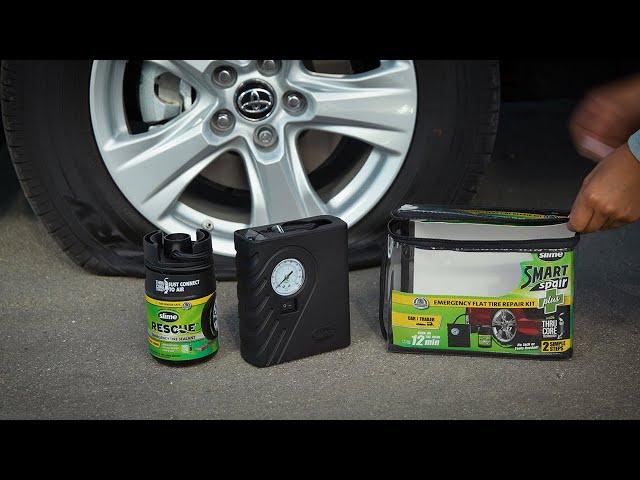 Slime Smart Spair Plus Flat Tire Repair Kit