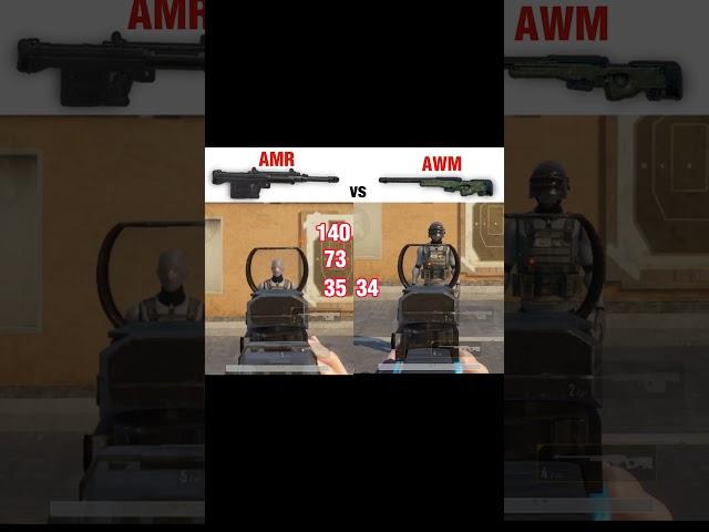 AMR vs AWM damage  || #pubg #pubgtipsandtricks