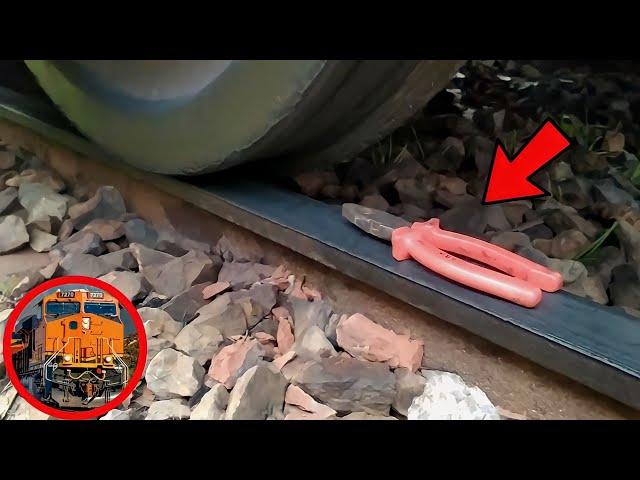 Train Vs. Metal Things Experiment OMG Ohh Noo  || Train Experiments @TrainExperiments