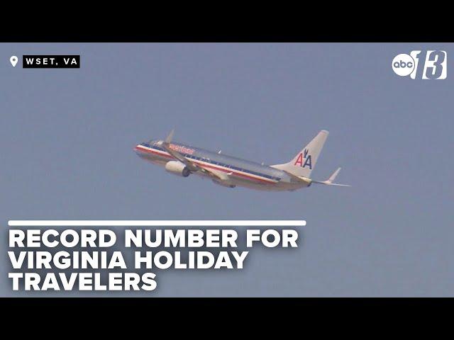 Record number of Virginians to travel this holiday, AAA advises early airport arrival