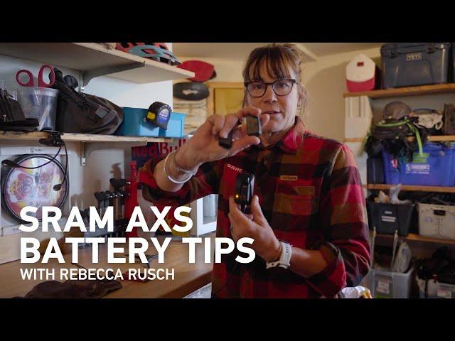 SRAM AXS BATTERY TIPS | Rebecca Rusch