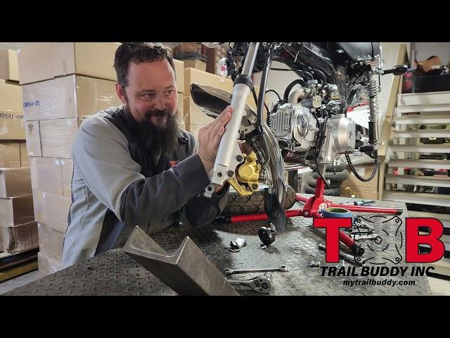 Building a Honda CT70 out of an Ice Bear Champion, Part 3: Tires and Front Fender