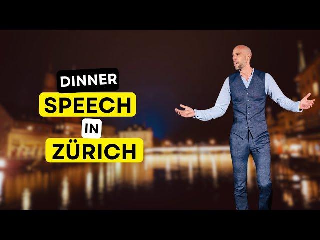 Dinner Speech vor exklusiver Zielgruppe