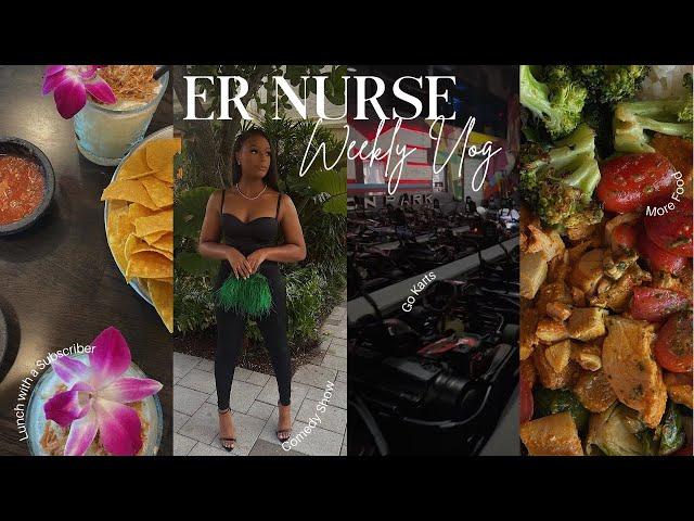 Week in the Life of an ER Nurse | Lunch with a Subscriber, Go Karts, +More | Dominique Dooley