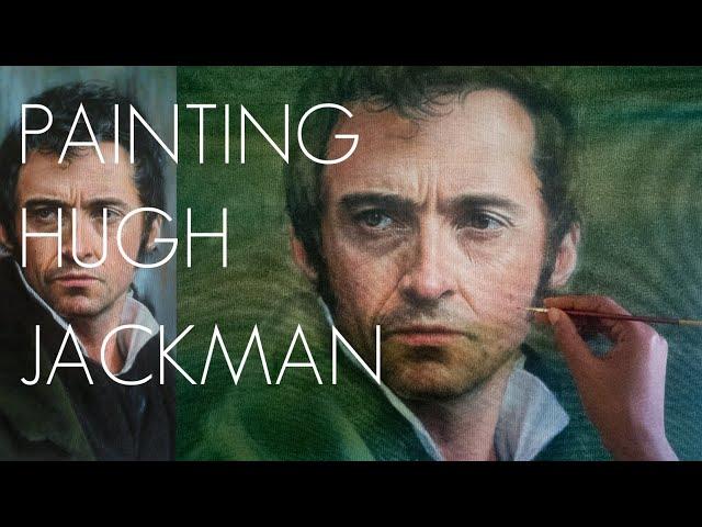 Painting Hugh Jackman (Les Misérables) | Oil on Canvas