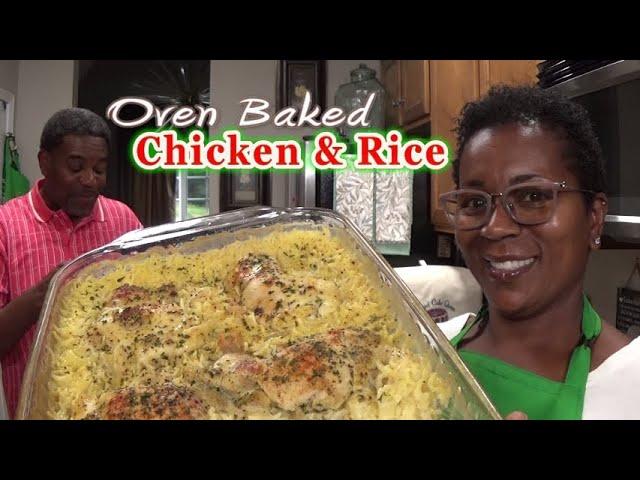 Oven Baked Creamy Chicken and Rice | One Dish | It's Soooo Good & Easy To Make | He Was Ready!