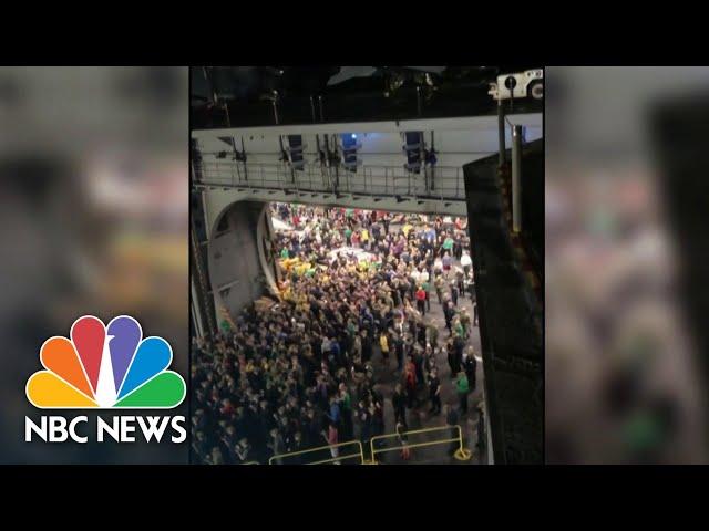 Sailors Cheer Navy Captain Relieved Of Command After Raising Alarm On Coronavirus | NBC Nightly News