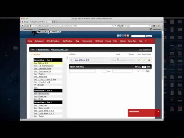 Adding Drills to Practice Plans