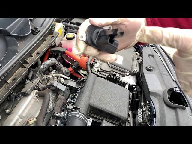 Cleaning mass airflow sensor (MAF) on 2013 & 2017 Prius by non-technician