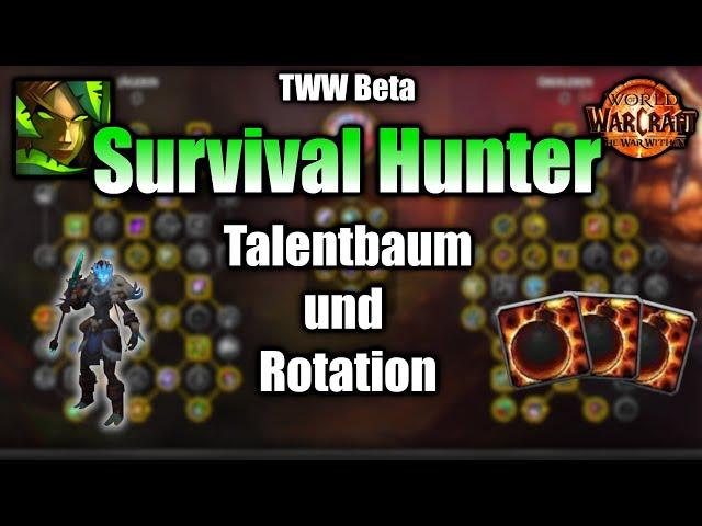 [WoW] TWW BETA Survival Hunter - Mein M+ Talentbaum + Rotation -  kurz erklärt