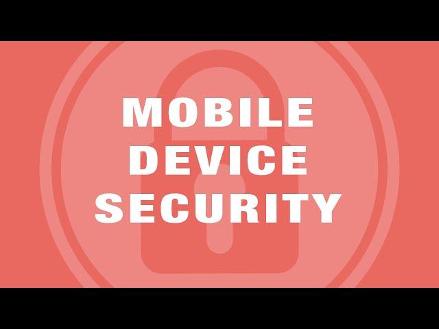 NISC CyberSense - Mobile Device Security