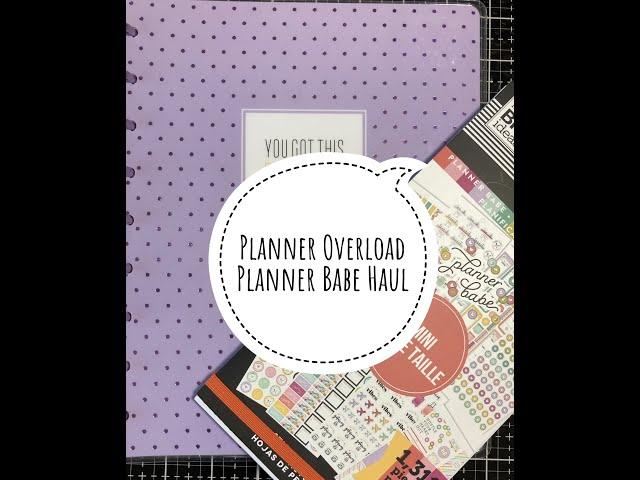 The Happy Planner New Planner Babe Haul by Planner Overload