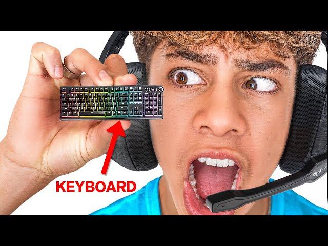 I Played Fortnite on World’s SMALLEST Keyboards