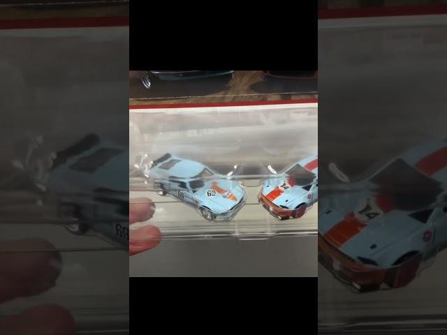 1969 Ford Mustang Boss 302 & 2014 Custom Mustang Gulf 2 Pack - Hot Wheels Premium