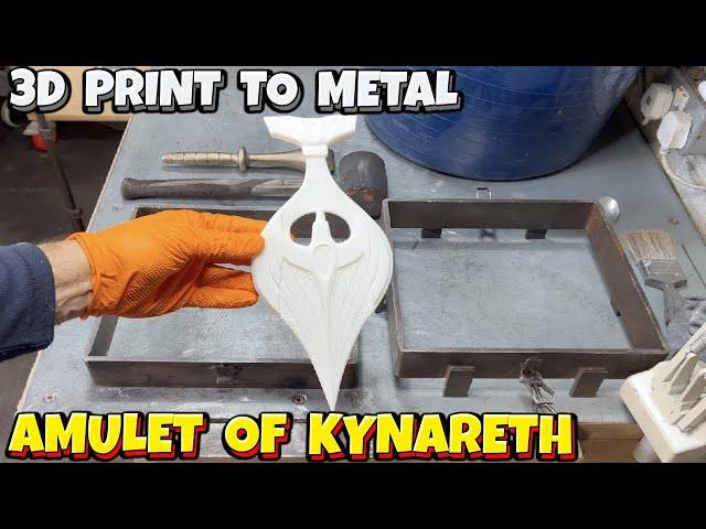 My Last Video  - Petrobond Sand Casting - Amulet of Kynareth - In Aluminium Bronze  - Ingot Joe 