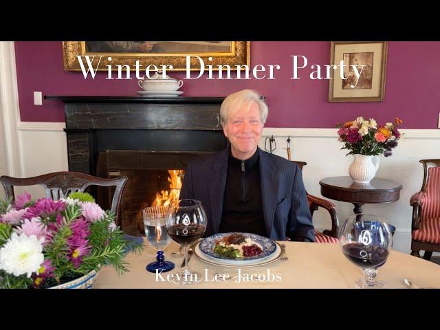 Winter Dinner Party | Make Ahead Recipes | Flowers | Setting the Table