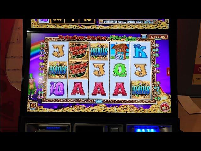 Rainbow Riches Pots of Gold & THAI FLOWER. Bookies FOBT. £2 Premium Play. Slots UK