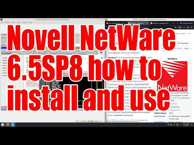 Novell NetWare 6.5 SP8 how to install and use tutorial - November 2024 - 861337f7