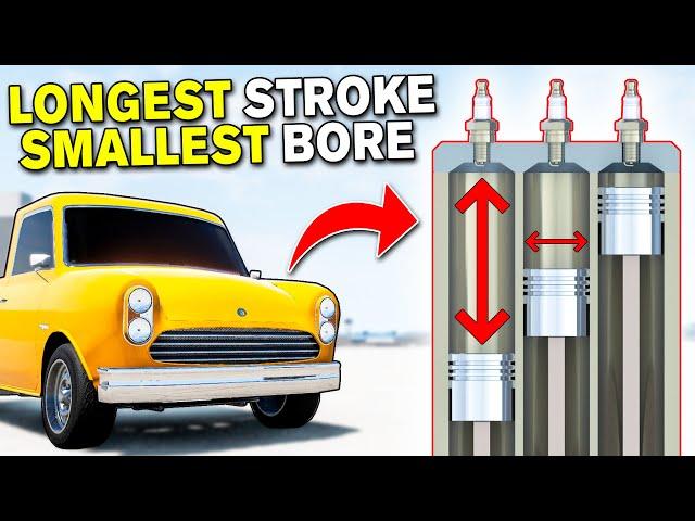 Building & Testing an Engine With LONGEST Stroke & SMALLEST Bore (Automation | BeamNG)