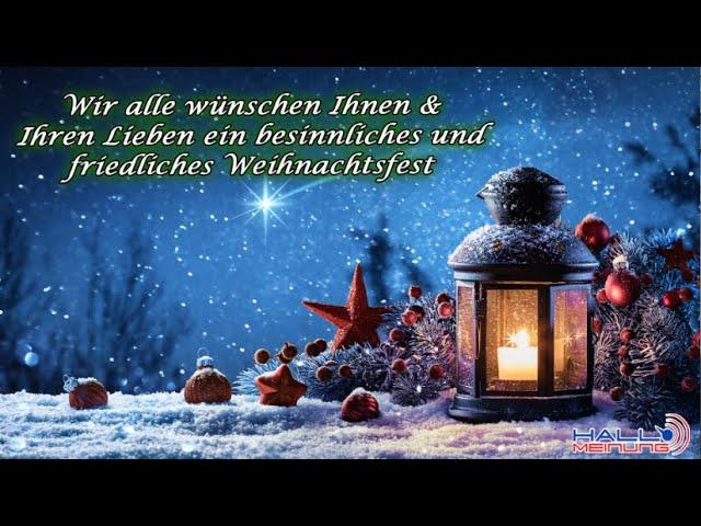 Wir alle wünschen Ihnen und Ihren Lieben ein friedliches und besinnliches Weihnachtsfest