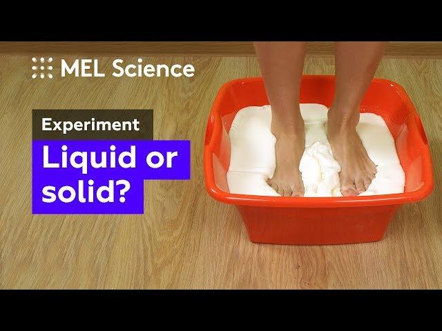 How to make non-Newtonian fluid from starch and water (home experiment)