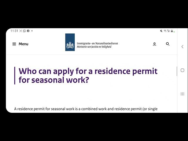 Who Can Apply for Netherlands Residence Permit Seasonal Work