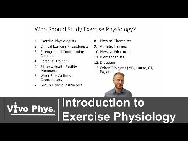 Introduction to Exercise Physiology