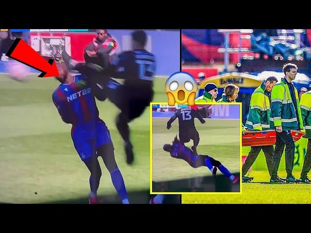 🟥 Philippe Mateta COLLIDING with Liam Roberts and getting injury | Mateta injury vs Millwall