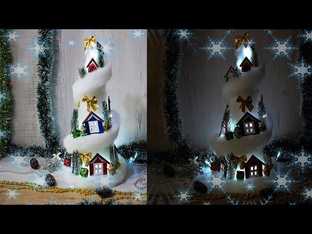 DIY Christmas crafts. Easy decorations Crafts Ideas at Christmas.