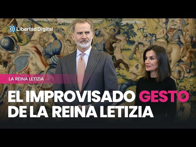 El improvisado gesto de la reina Letizia en lengua de signos